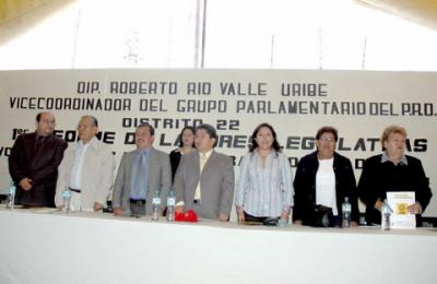 Primer informe de actividades legislativas del diputado Roberto Río Valle Uribe, Vicecoordinador del Grupo Parlamentario del PRD