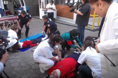 Protección Civil realizó simulacros en el Conalep de Ciudad Azteca y el Instituto San Carlos; en Ecatepec se está creando una cultura de la prevención